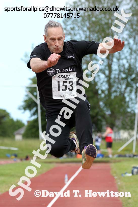 Long jump, North East Masters Champs, Monkton Stadium,  Jarrow. Photo: David T. Hewitson/Sports for All Pics